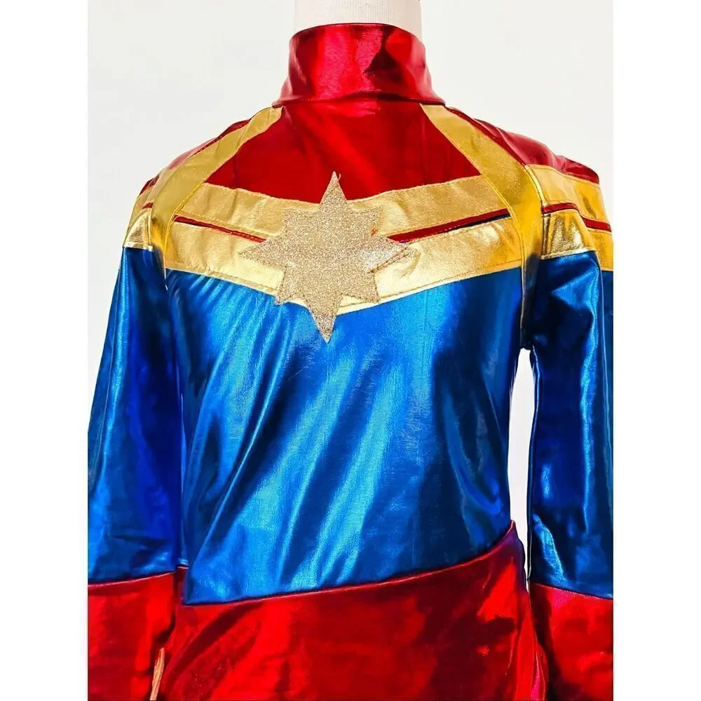 Rubies Girls 7/8 Small Avengers Infinity Saga Captain Marvel Costume AS IS